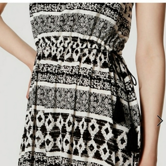 LOFT ikat print sleeveless midi dress - Picture 2 of 6